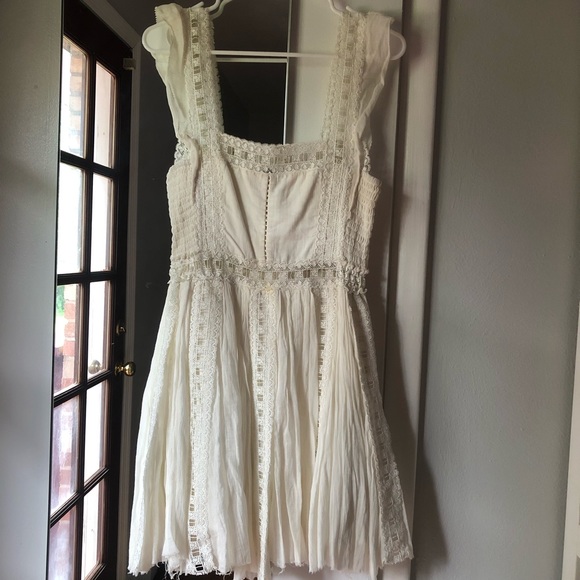 Free People Dresses & Skirts - Free People Summer Dress with Lace Inserts Size M